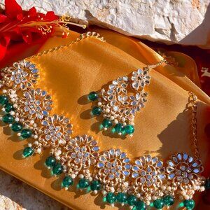 Indian Jewelry - Empress (Emerald Green)